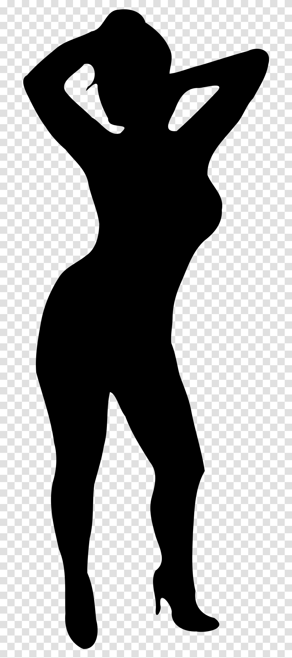 Clip Art Curvy Silhouette Woman Thick Black Woman Silhouette, Gray, World Of Warcraft Transparent Png