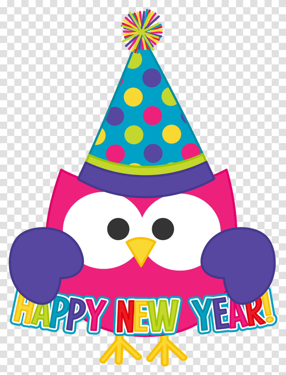 Clip Art Cute New Years Eve Clip Art, Clothing, Apparel, Party Hat, Birthday Cake Transparent Png