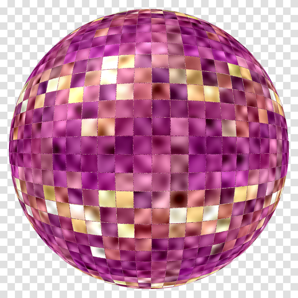 Clip Art Discoteca Bola De Discoteca, Sphere, Balloon, Lighting, Purple Transparent Png