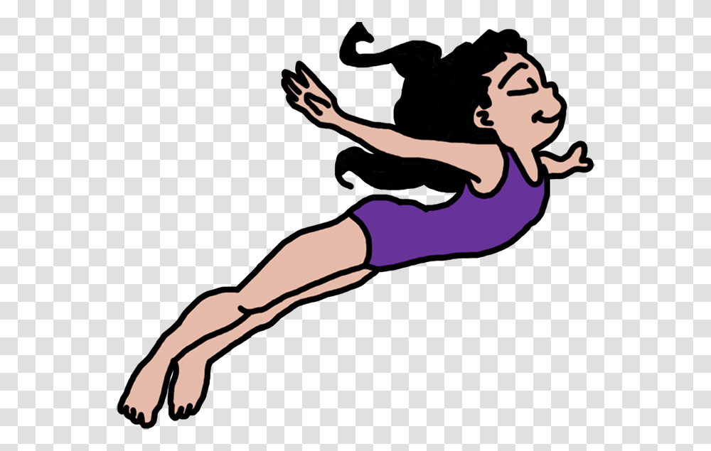 Clip Art Diving Or Swim Party Girl Swimming Clipart, Person, Dance Pose, Leisure Activities, Female Transparent Png