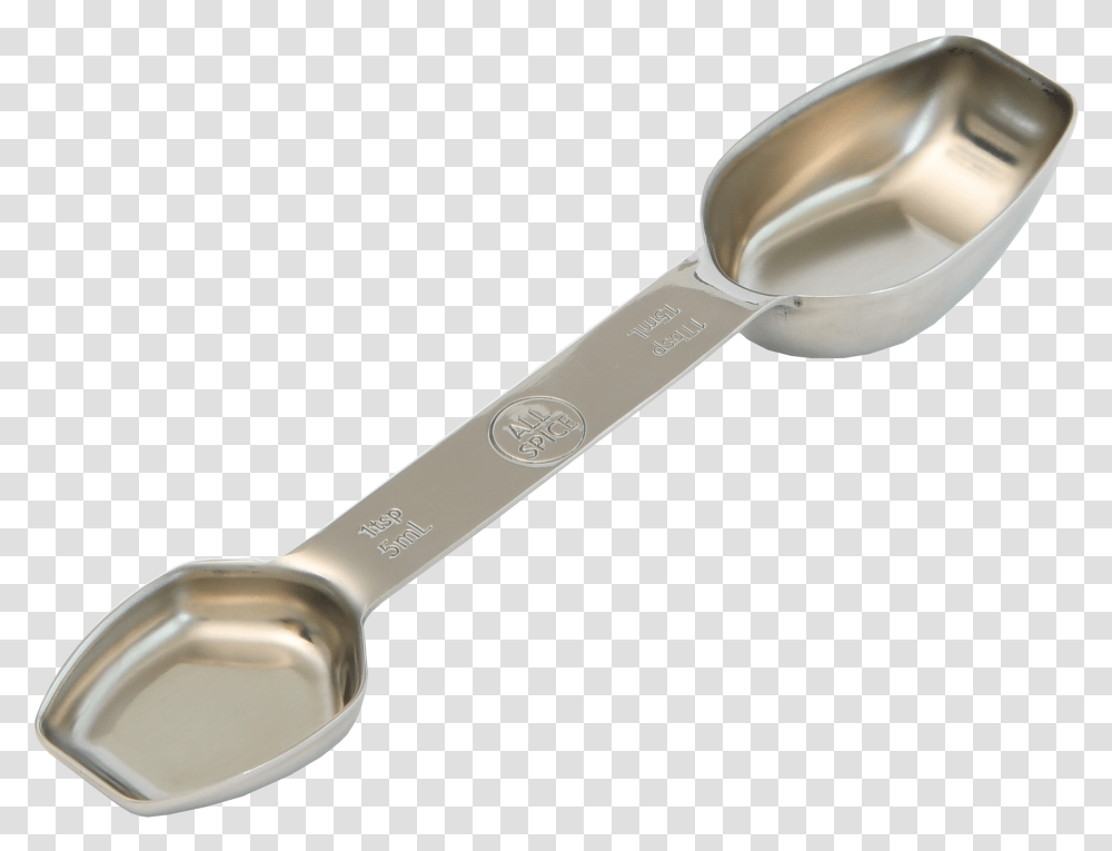 Clip Art Double Sided Stainless Steel Spoon, Cutlery, Wooden Spoon Transparent Png
