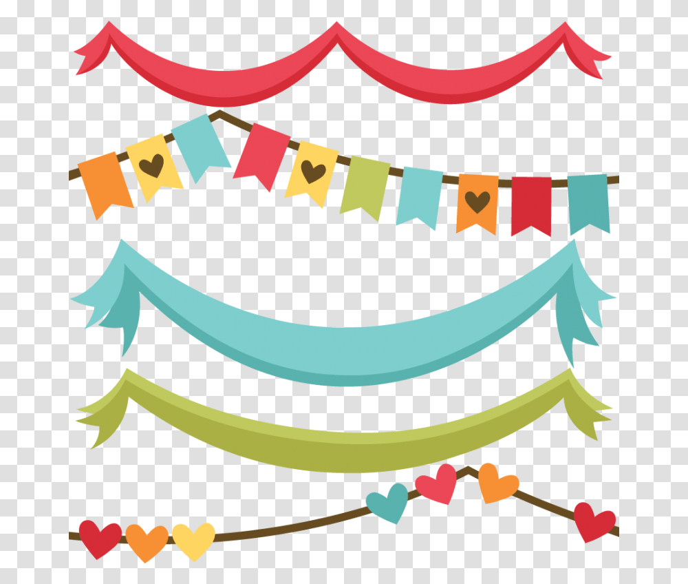 Clip Art Download These Bunting Banners To Use For Your Party, Parade, Crowd, Mardi Gras Transparent Png