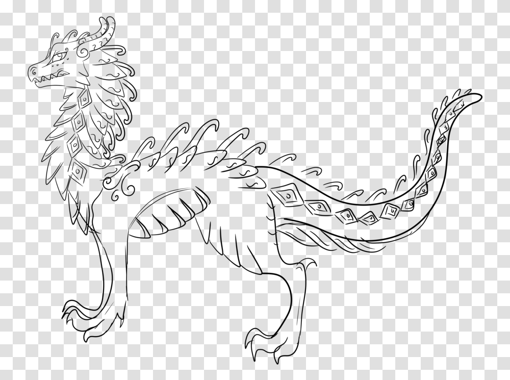 Clip Art Dragon Without Wings, Gray, World Of Warcraft Transparent Png