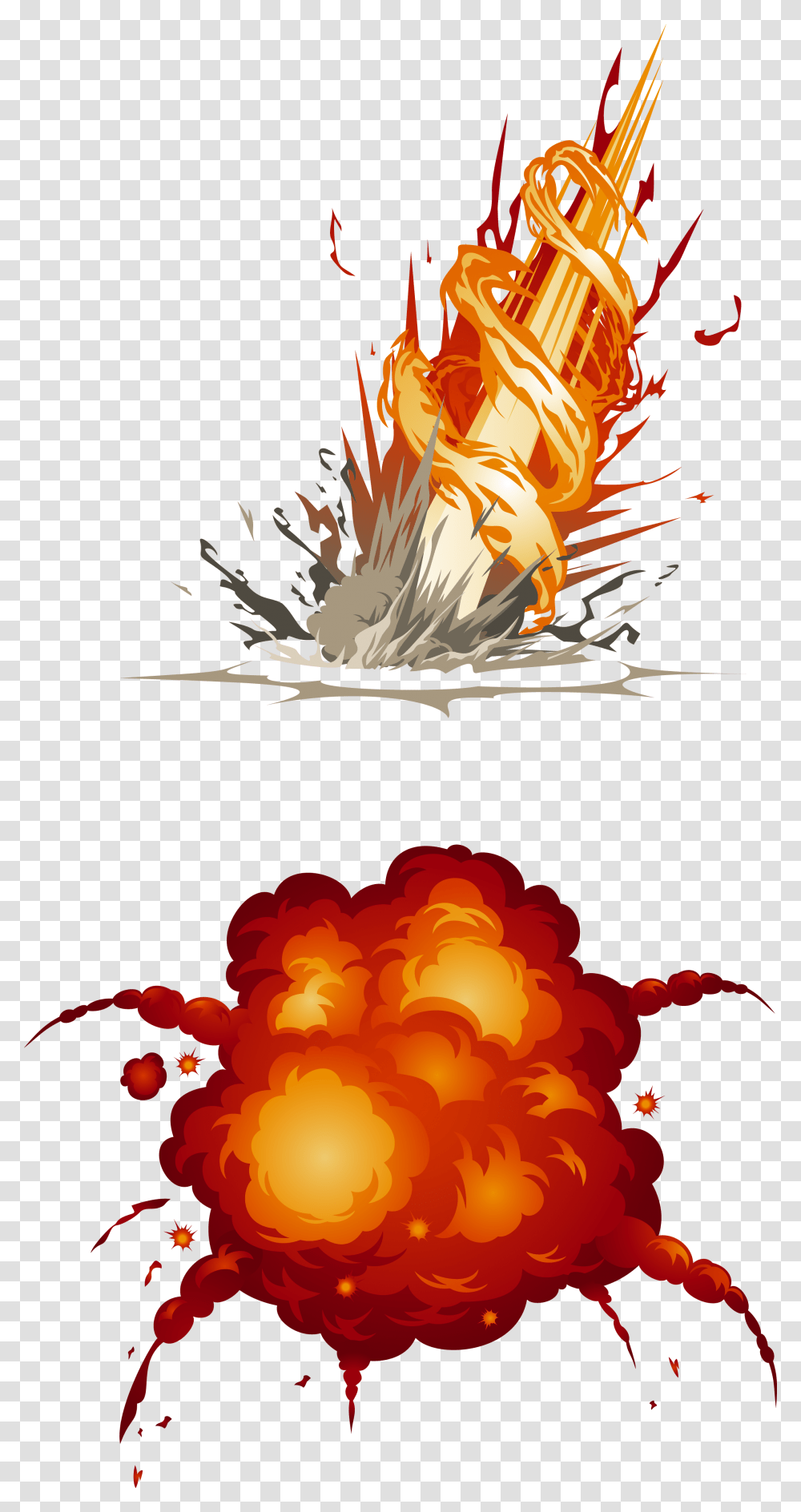 Clip Art Drawing Explosions, Fire, Flame, Plant Transparent Png