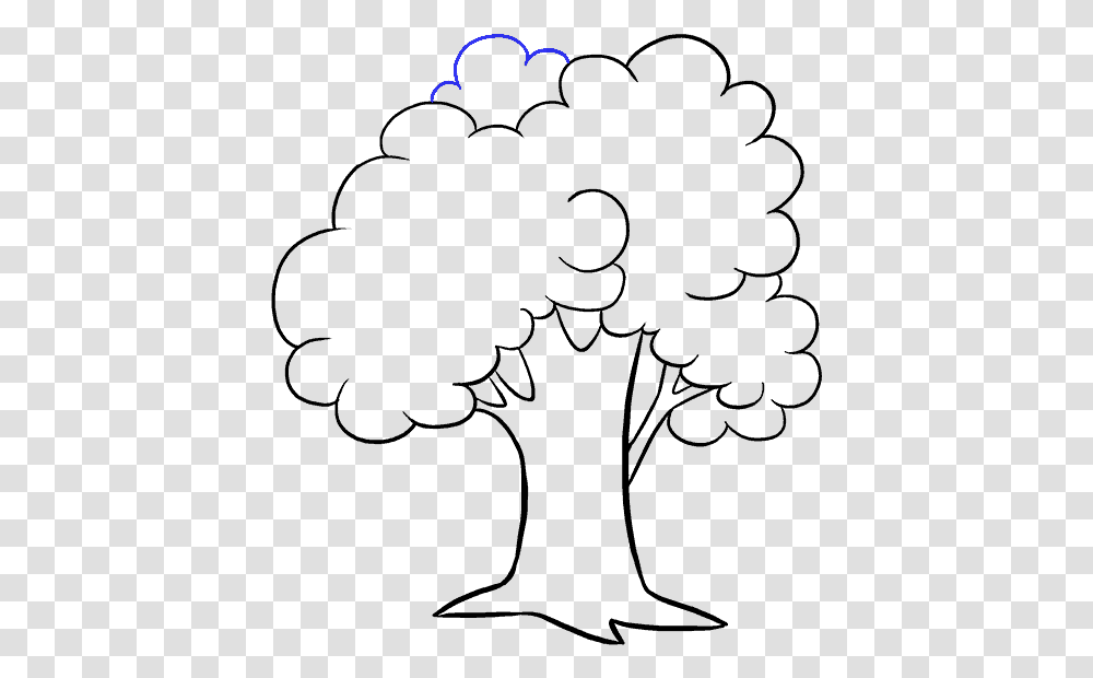 Clip Art Drawing Of A Tree Drawing Picture Of Tree, Outdoors, Nature, Astronomy, Outer Space Transparent Png