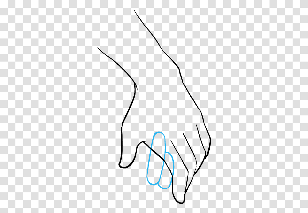 Clip Art Drawing Of Holding Hands Easy Drawing Hands Holding, Alphabet, Light Transparent Png