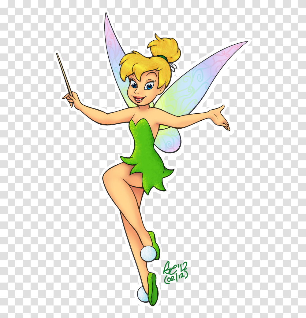 Clip Art Drawing Of Tinkerbell Background Tinkerbell, Person, Human, Angel, Cupid Transparent Png