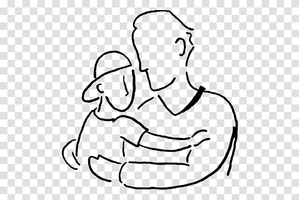Clip Art Dumb Reviews Review Father Son Relationship, Hug, Photography, Drawing, Stencil Transparent Png