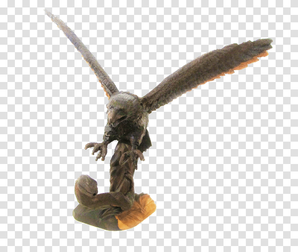 Clip Art Eagle And Snake Falconiformes, Flying, Bird, Animal, Statue Transparent Png