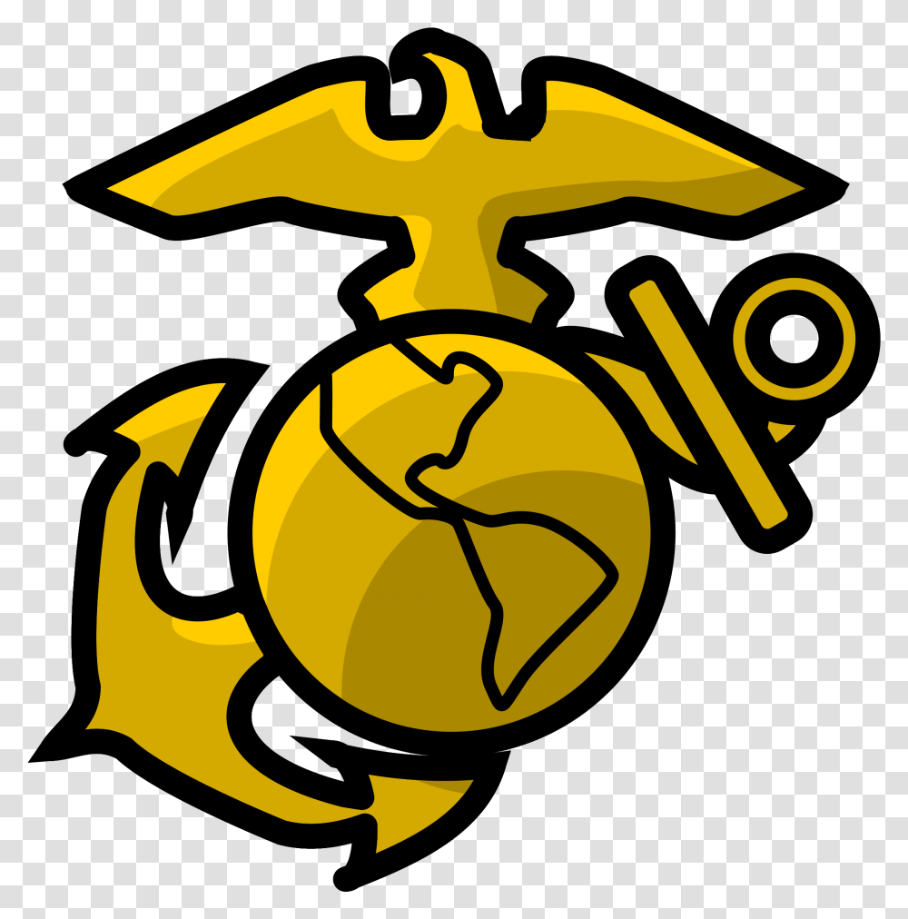 Clip Art Eagle Globe And Anchor United States Marine Marines Clipart, Logo, Trademark, Emblem Transparent Png