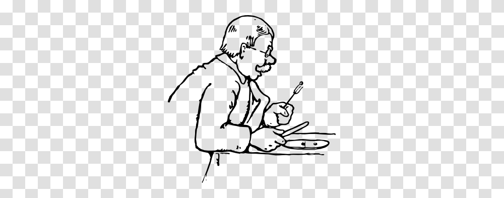 Clip Art Eating A Pea Black White Line Art, Kneeling, Bow, Drawing Transparent Png