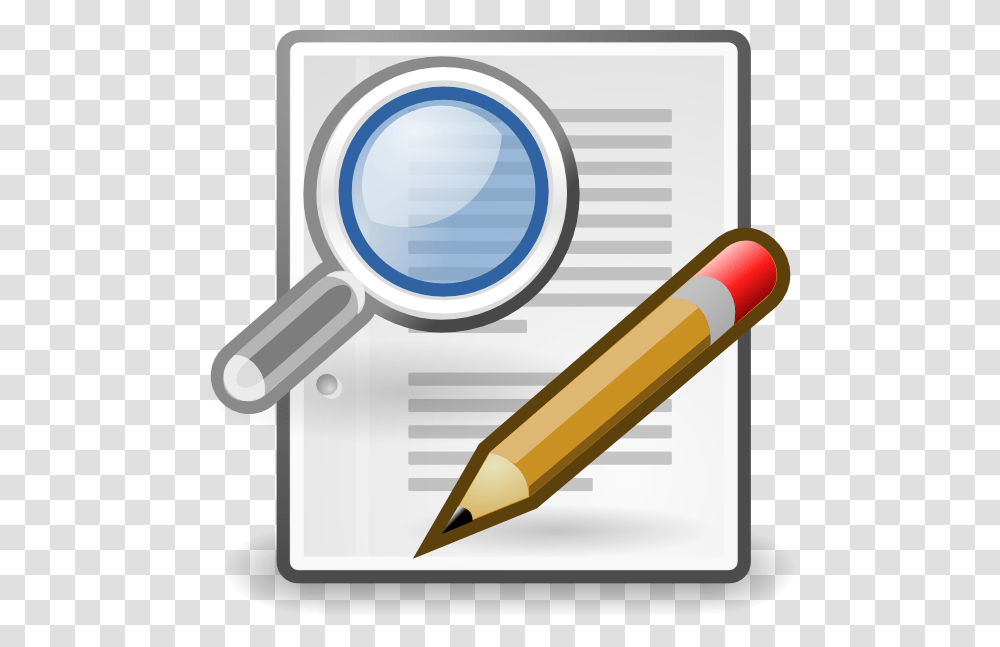 Clip Art Editor, Magnifying, Pencil Transparent Png