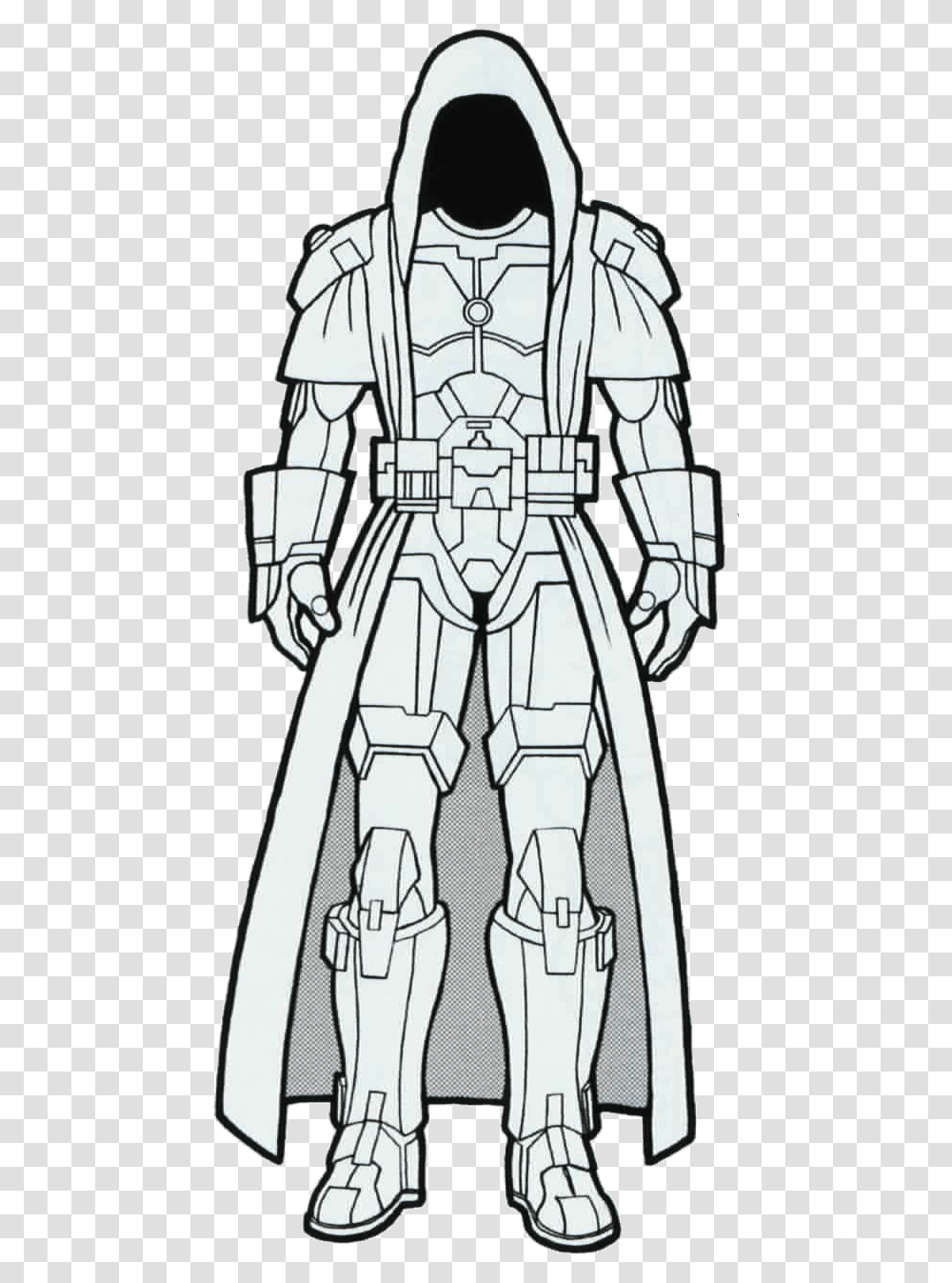 Clip Art Equipment Rpg Armored Robes Line Art, Person, Human, Knight, Robot Transparent Png