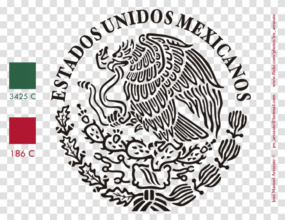 Clip Art Escudo Mexicano Tattoo Dont Tread On Me Icon, Rug, Emblem Transparent Png