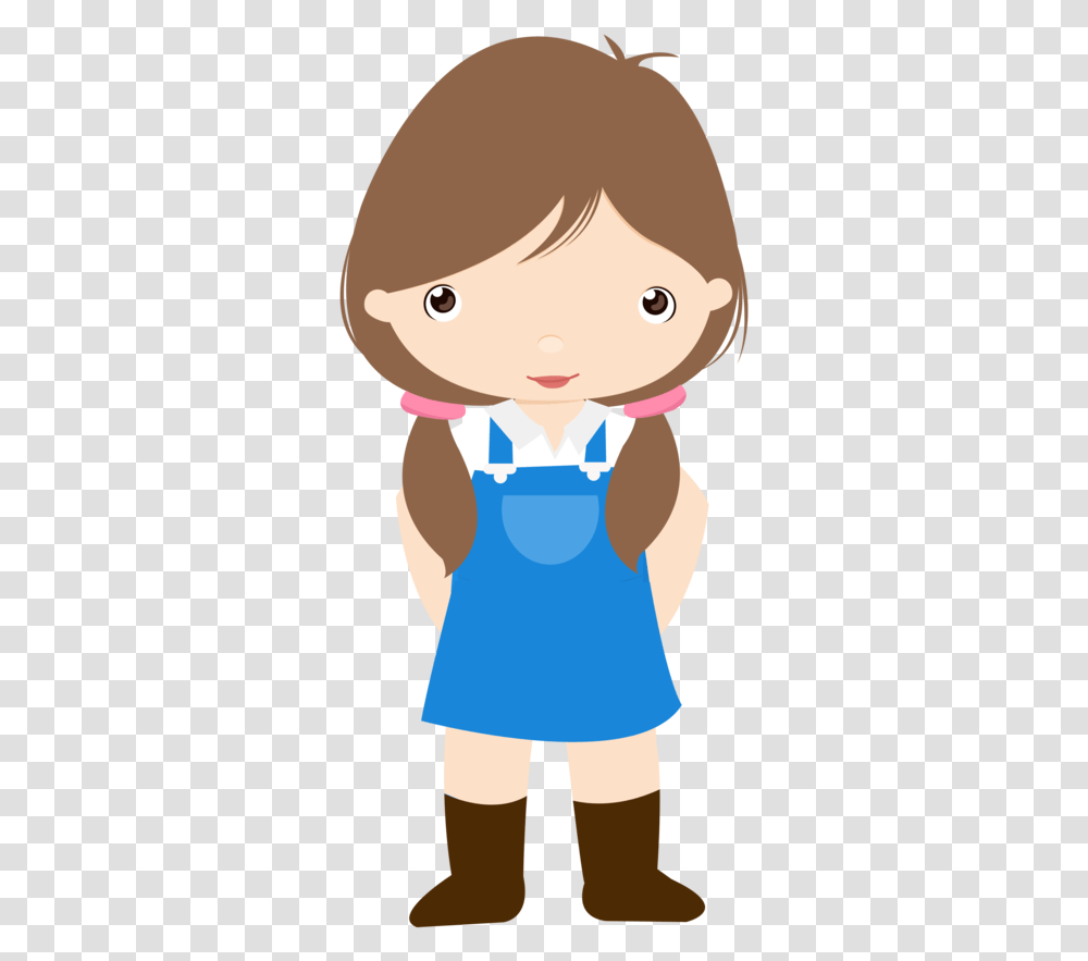 Clip Art Farm Life Clipart Girl Clipart, Person, Human, Doll, Toy Transparent Png