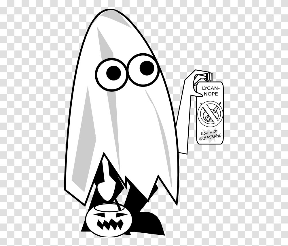 Clip Art Feraliminal Ghost Trick Or Treater, Stencil, Drawing Transparent Png