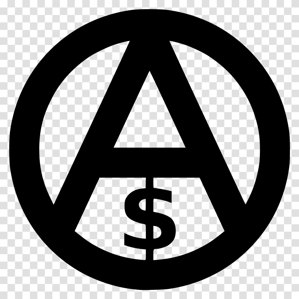 Clip Art File Anarcho Svg Wikimedia Capitalism Symbol, Gray, World Of Warcraft Transparent Png