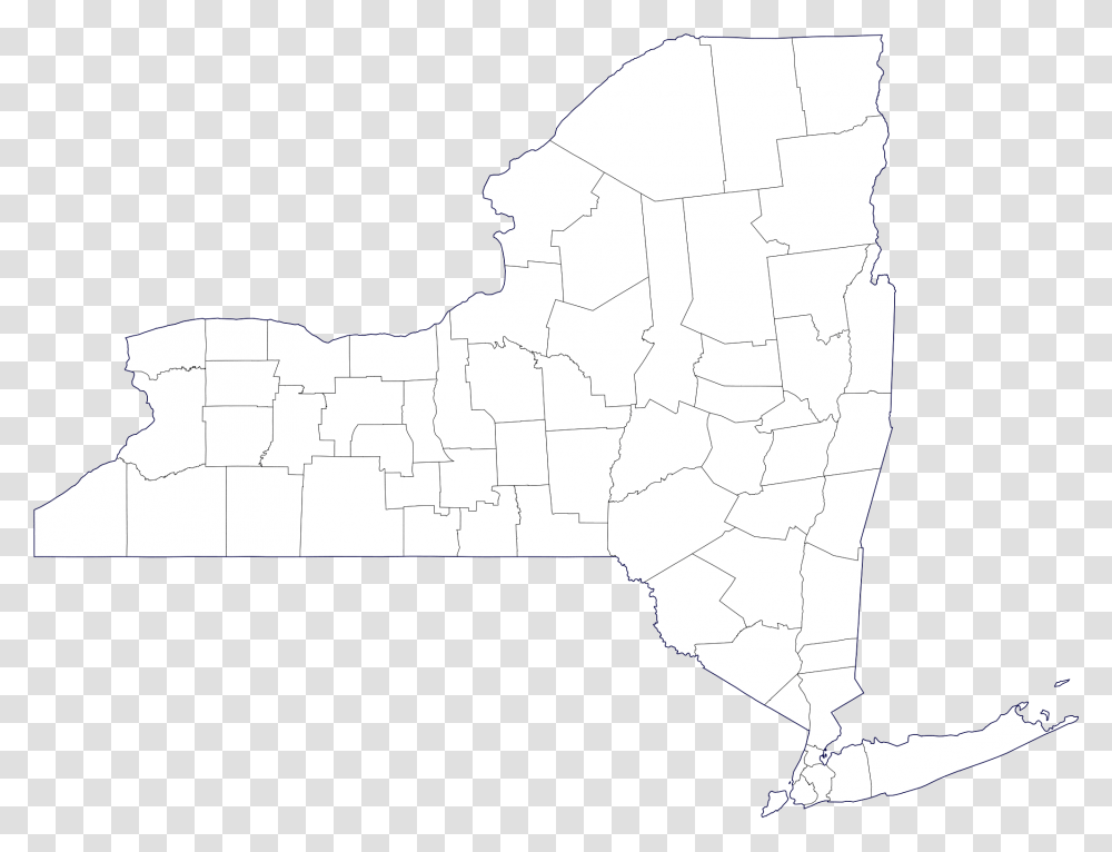 Clip Art File Map Of County New York State County Map, Diagram, Plot, Atlas Transparent Png