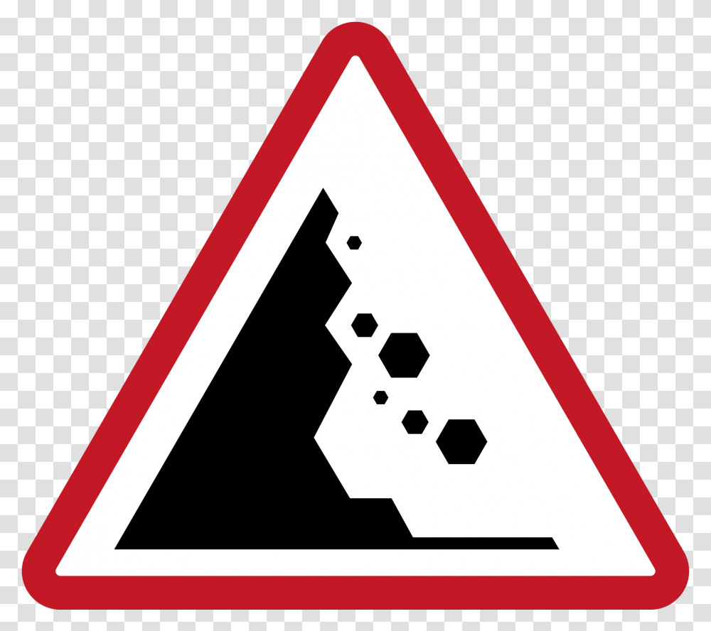 Clip Art File Philippines W L Beware Of Falling Rocks Sign, Triangle, Road Sign Transparent Png