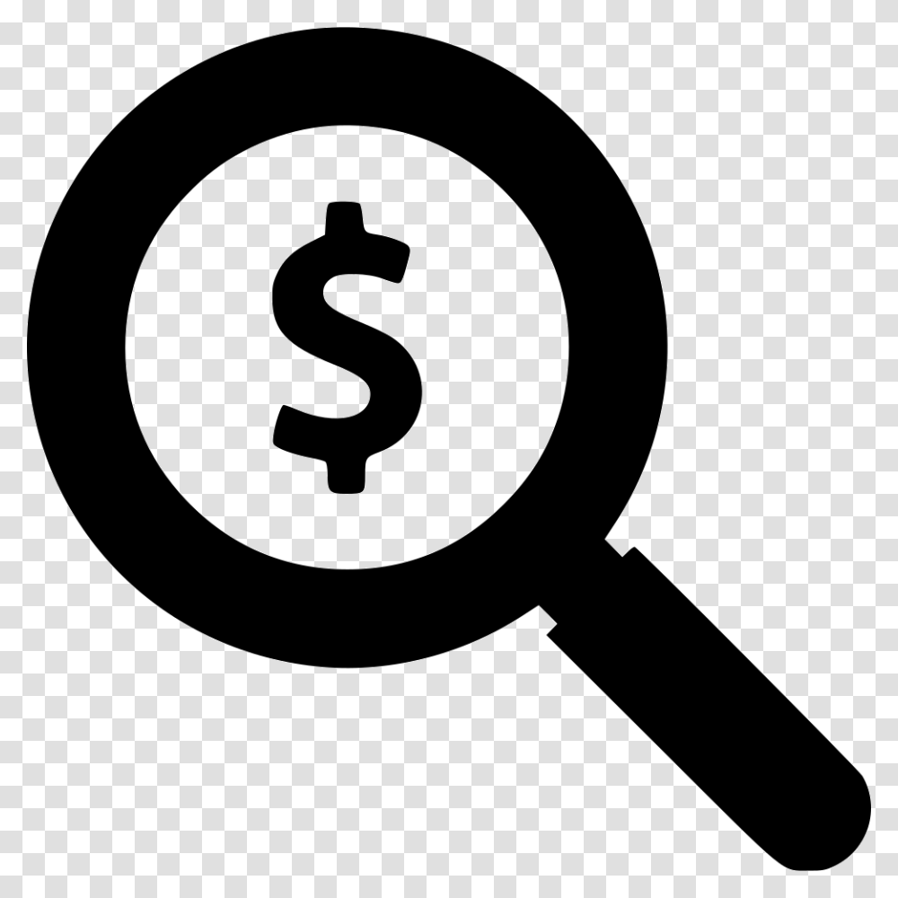 Clip Art Finds Search Dollar Find Funding Icon, Magnifying, Hammer, Tool Transparent Png