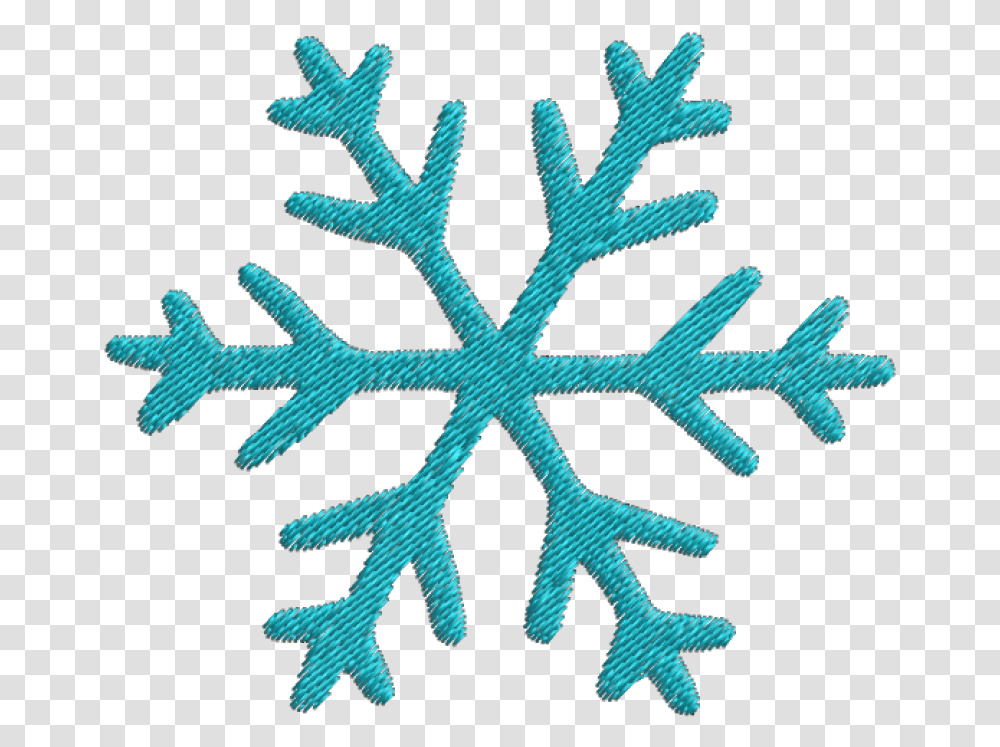 Clip Art Flocos De Neve Simple Snowflake Black And White, Rug Transparent Png