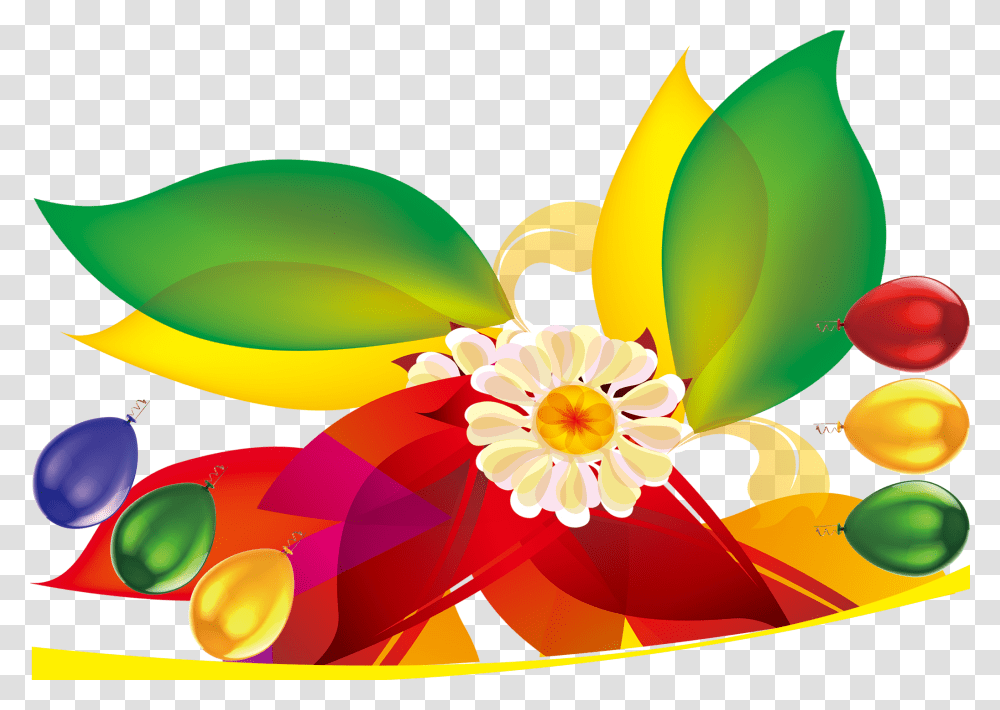 Clip Art Floral Design Colorful Balloon Floral Design, Pattern, Plant, Flower Transparent Png