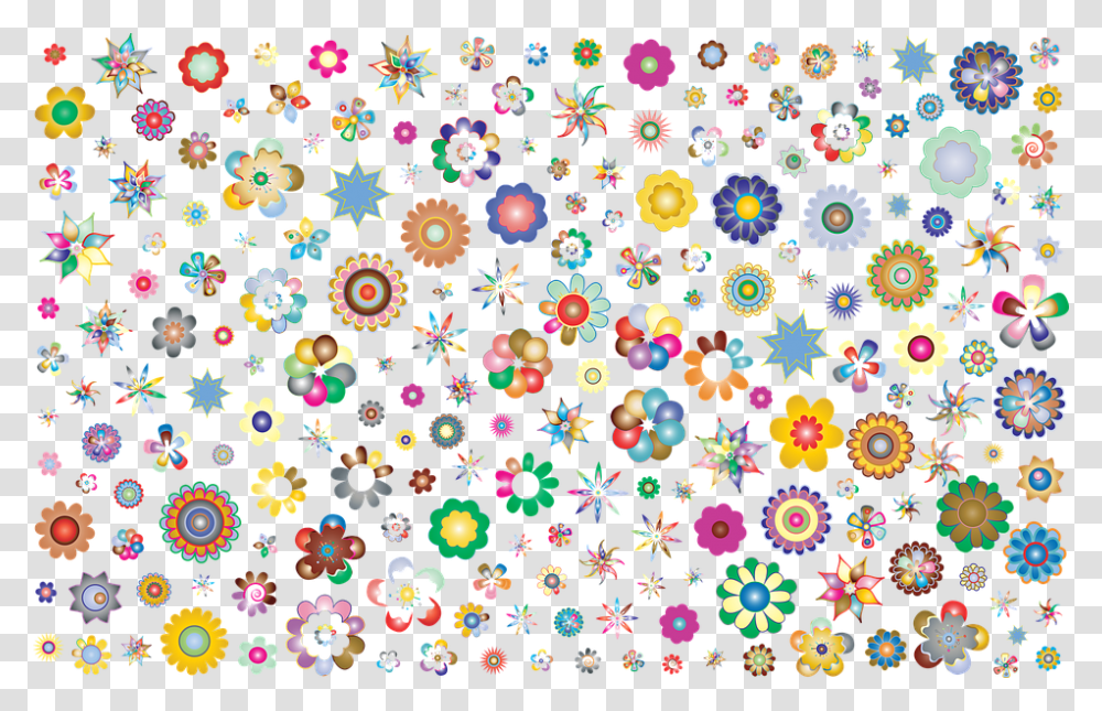 Clip Art Flower Background, Pattern, Rug, Floral Design Transparent Png