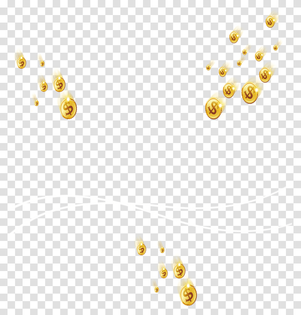 Clip Art Flying Coin Gold Coin File, Floral Design, Pattern Transparent Png