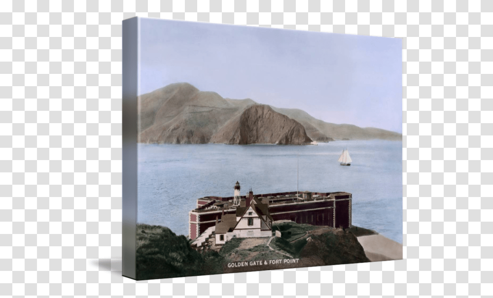 Clip Art Fort Point Golden Gate, Shoreline, Water, Land, Outdoors Transparent Png