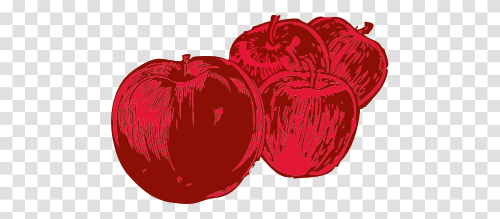 Clip Art Four Apples, Plant, Fruit, Food Transparent Png