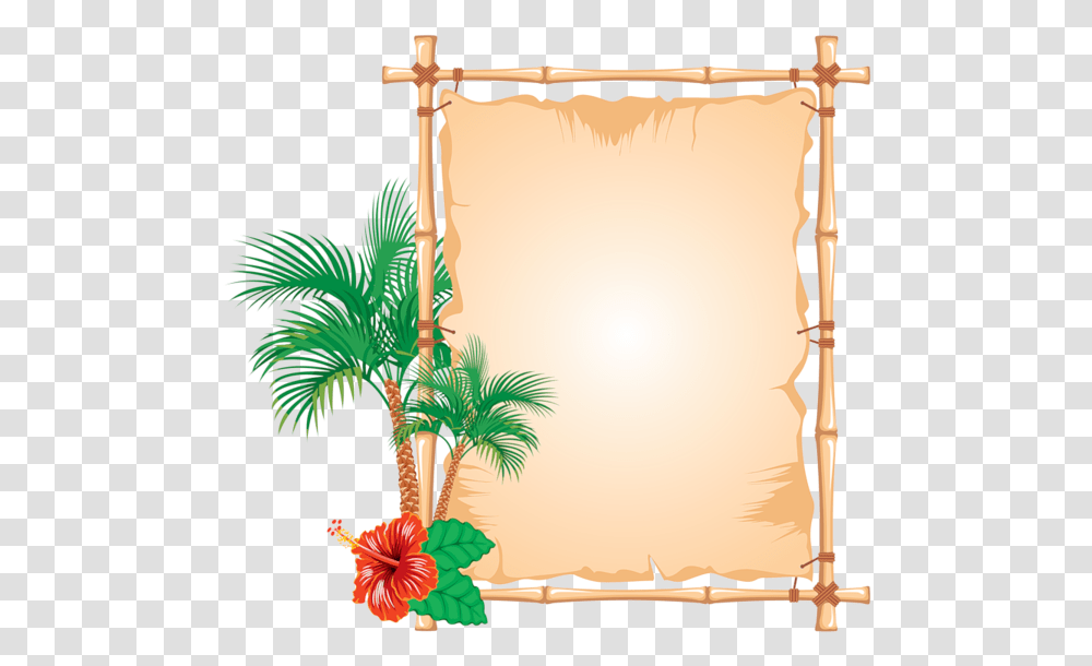Clip Art Frame Moana Border Design For Project, Plant, Scroll, Tree Transparent Png