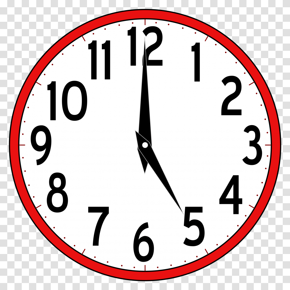 Clip Art Free Clipart Time Clock 5 O Clock Clipart, Analog Clock, Wall Clock Transparent Png