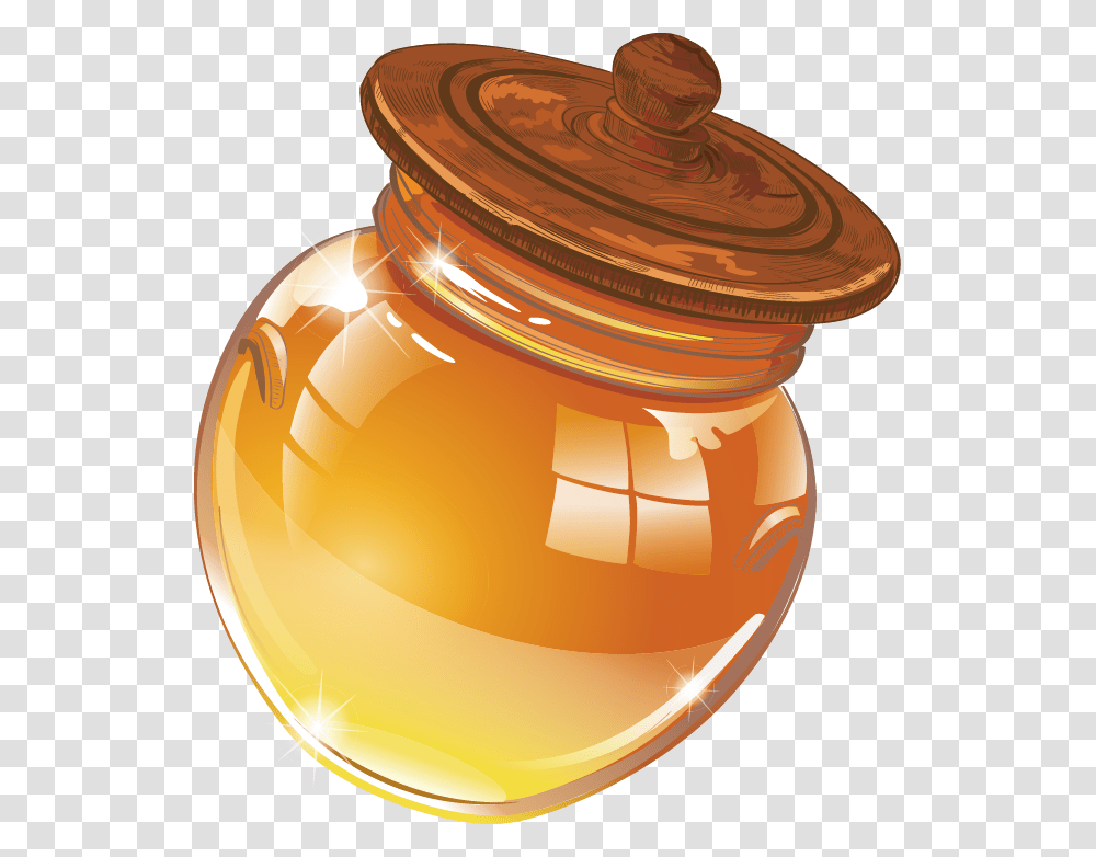 Clip Art Free Download Jar Of Honey Clipart Tarro De Miel, Lamp, Vase, Pottery, Food Transparent Png