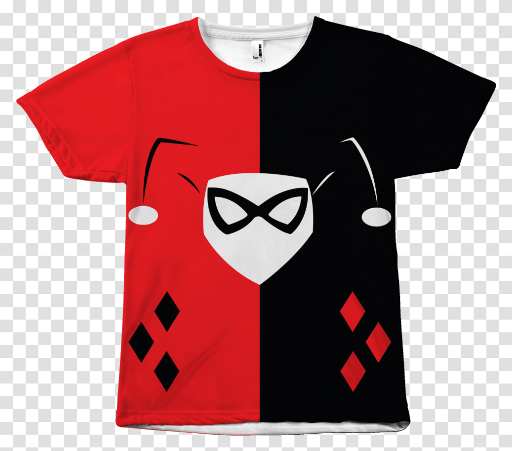 Clip Art Free Harley Quinn T Harley Quinn, Apparel, T-Shirt Transparent Png