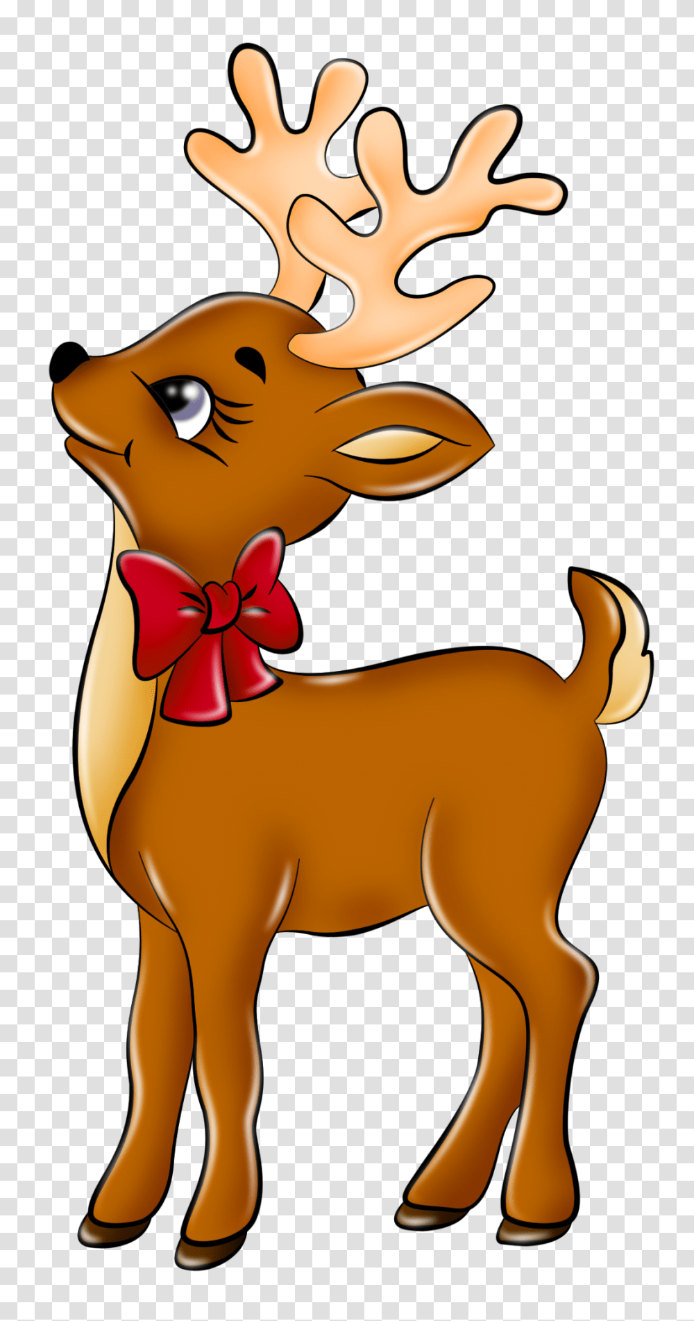 Clip Art Free Image Clipart Christmas Reindeer Clipart, Animal, Mammal, Pet, Text Transparent Png