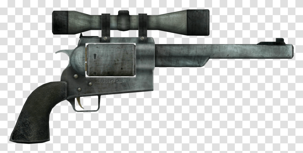 Clip Art Free Library Chrome Gun For Download Fallout Hunting Revolver New Vegas, Weapon, Weaponry, Machine Gun, Armory Transparent Png