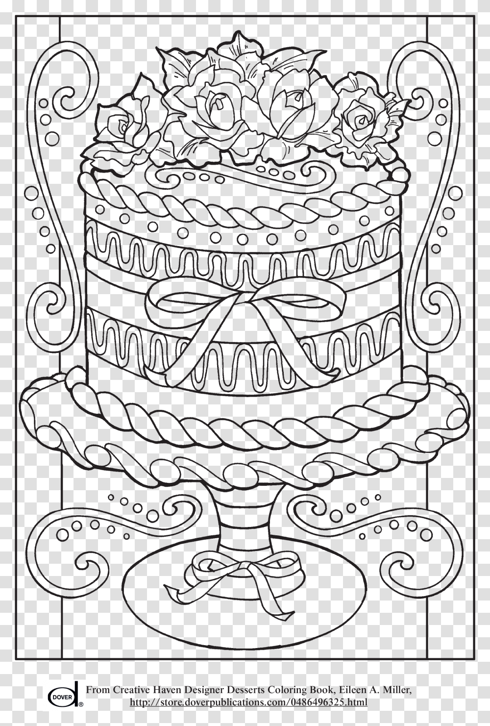 Clip Art Free Printable Pages Wedding Cake Coloring Pages For Adults, Architecture, Building, Emblem Transparent Png