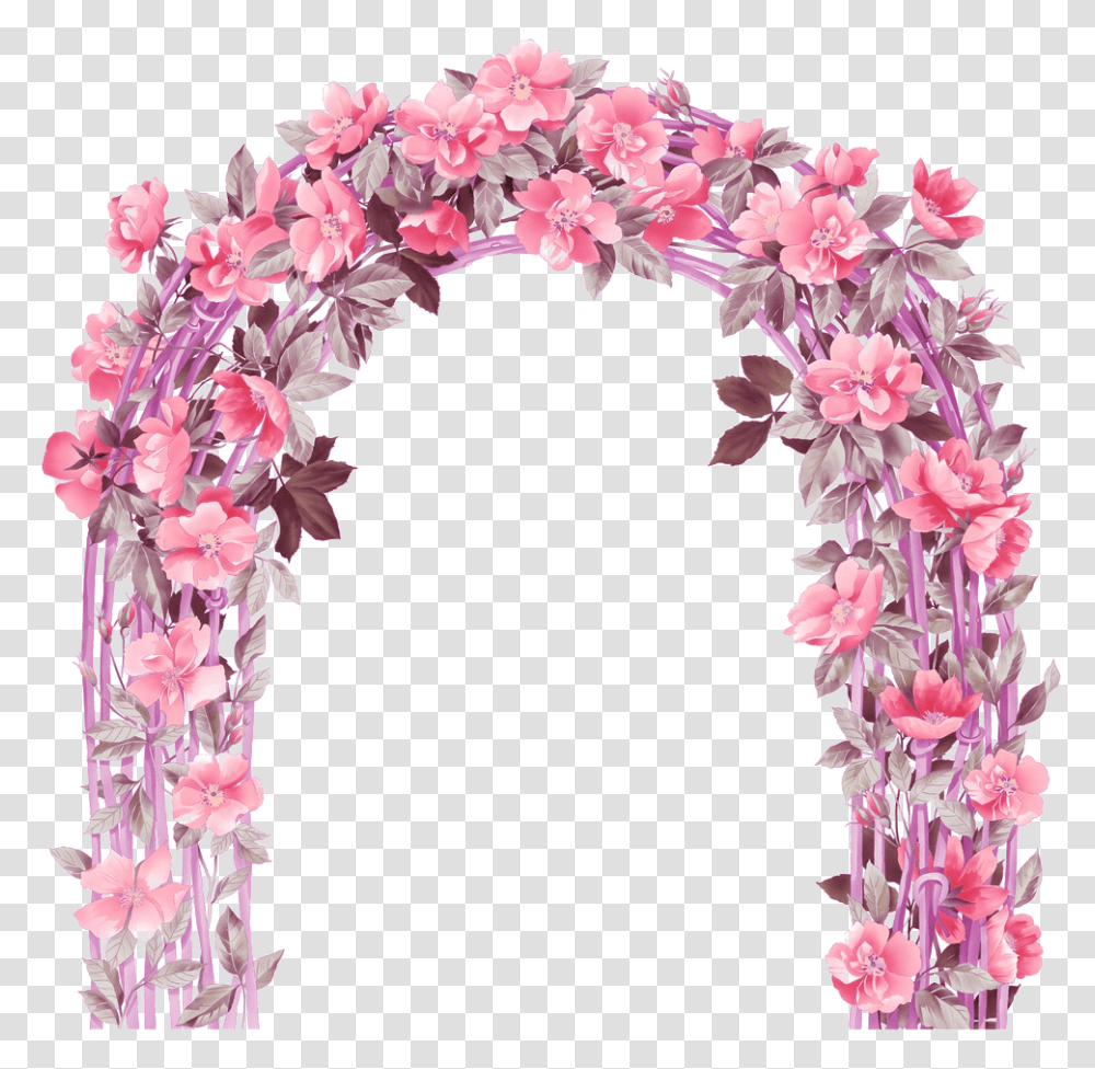 Clip Art Free Stock Flower Euclidean Icon Flowers Flower Arch, Plant, Blossom, Flower Arrangement, Petal Transparent Png