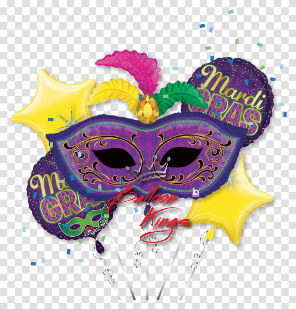 Clip Art Free Stock Huge Mardi Gras Masks, Crowd, Parade, Carnival, Festival Transparent Png