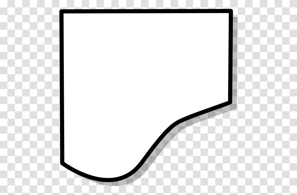 Clip Art Free Vector Black And White Curve, Label, Rug Transparent Png
