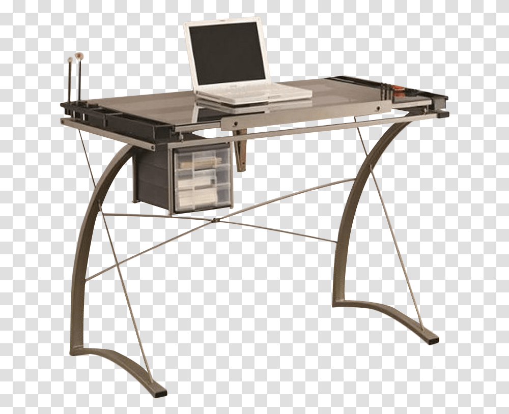 Clip Art Freeuse Download Drawing Desks Drafting Table Computer Desk, Furniture, Bow, Electronics Transparent Png