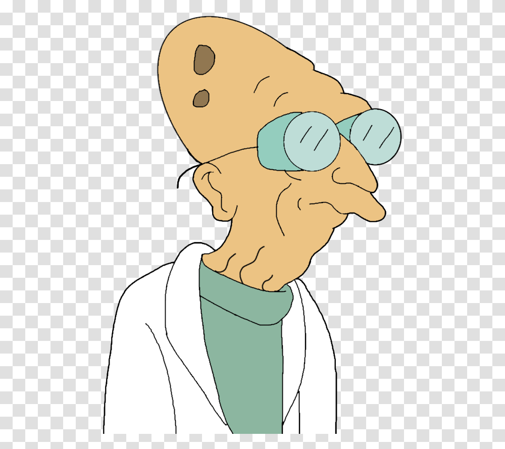 Clip Art Freeuse Library Bender Drawing Leela Prof Farnsworth Background, Person, Human, Neck, Sunglasses Transparent Png