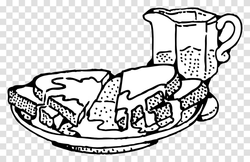 Clip Art French Toast Black White Line Art, Apparel, Hat, Lawn Mower Transparent Png