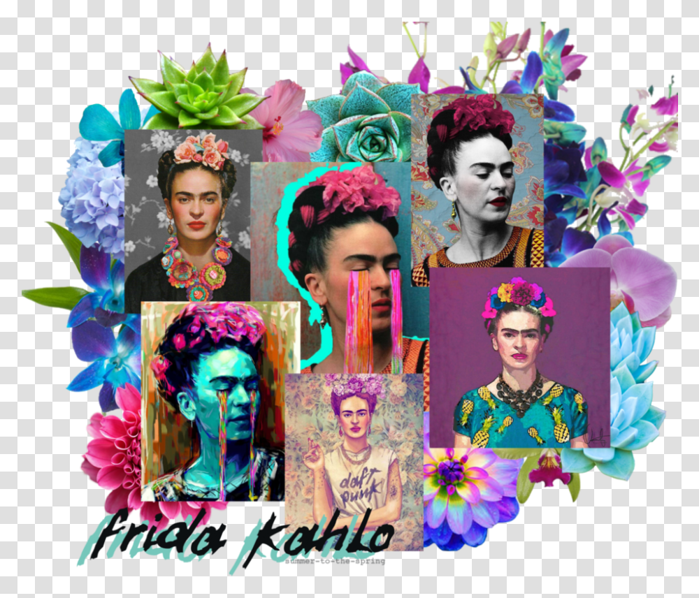Clip Art Frida Kahlo Frida Kahlo Pop Art Hd, Collage, Poster, Advertisement, Person Transparent Png