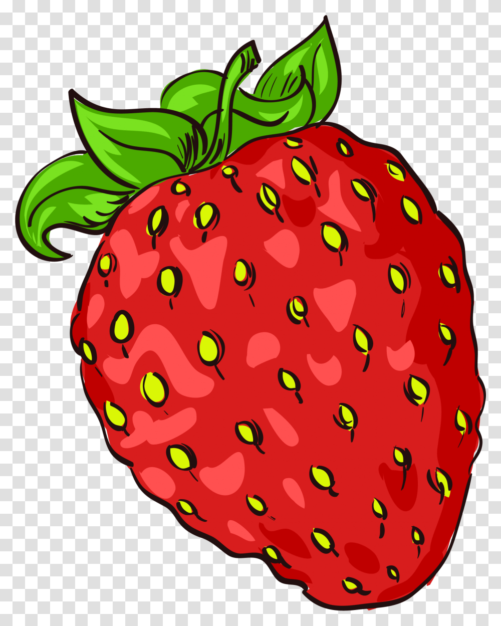 Clip Art Fruit Cartoon Images Strawberry Fruit Cartoon Hd, Plant, Food, Rug, Raspberry Transparent Png