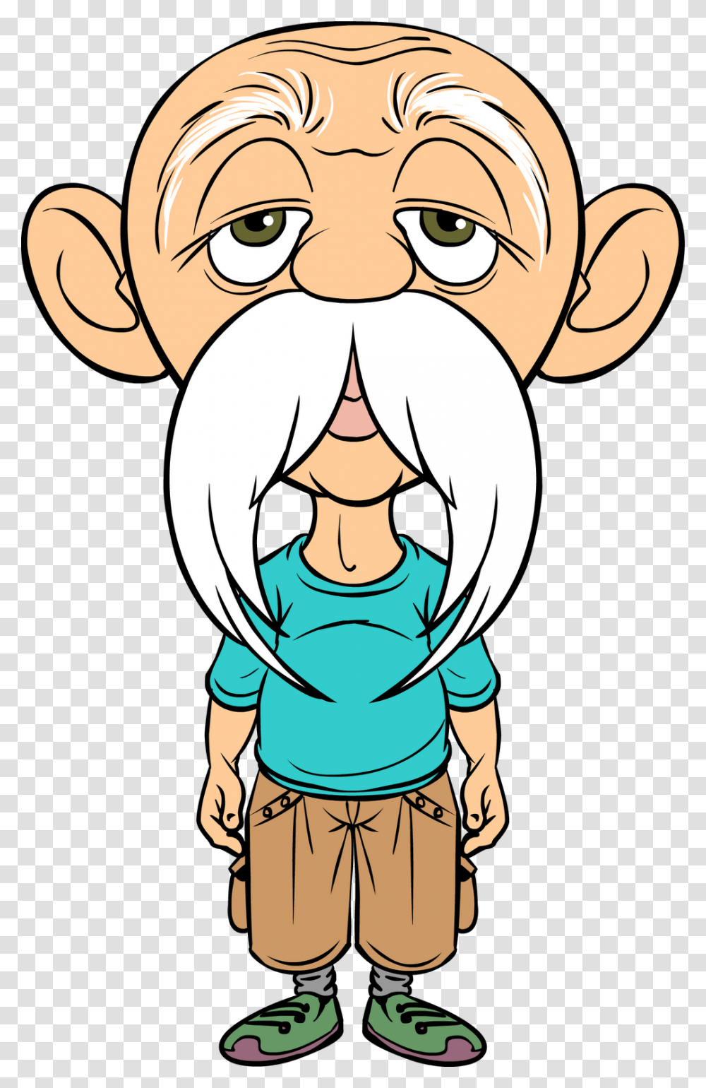 Clip Art Funny Old Man Pictures Funny Old Man Cartoon, Person, Human, Face, Book Transparent Png