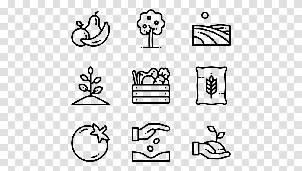 Clip Art Garden Icons Free Vector Harvesting Icon, Gray, World Of Warcraft Transparent Png