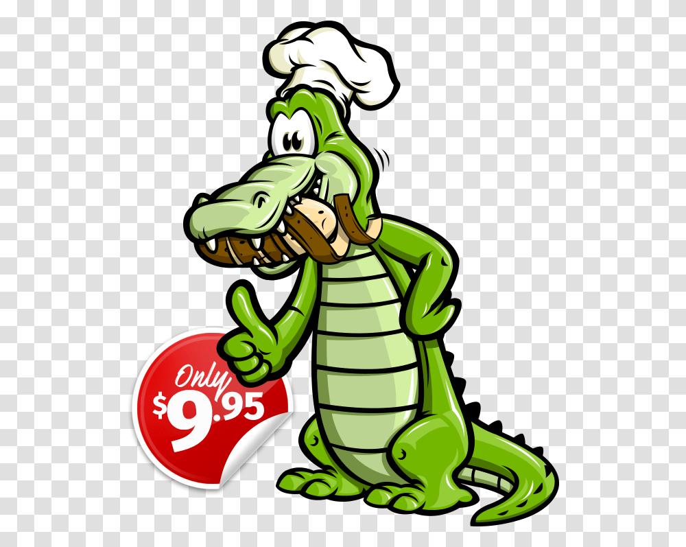Clip Art Gator Chef Cooking Alligator Clipart, Animal, Invertebrate, Insect, Plant Transparent Png