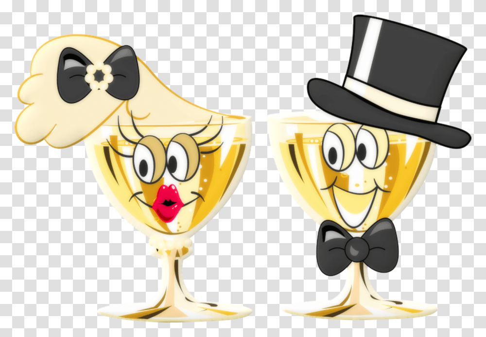 Clip Art Gentleman Transprent Cartoon Champagne Glas, Glass, Apparel, Goblet Transparent Png