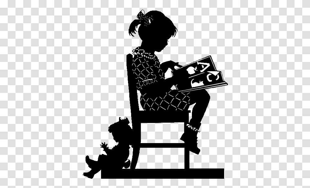 Clip Art Girl Reading Silhouette, Hand, Ninja Transparent Png